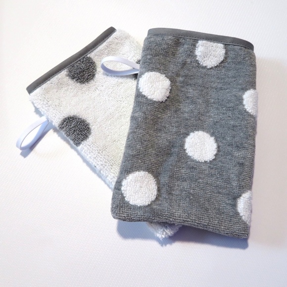 NEW- Set of 2 TODDLER training wash mitts / gloves, French style, HANDMADE USA - Picture 3 of 3